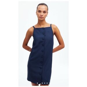 Madewell Navy Button-Down Dress in Size 8